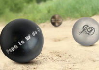 Boule de pétanque personnalisée