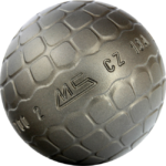 Boule de pétanque avec stries MS Cara Inox