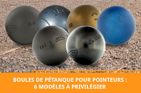 6 modèles de boules de pétanque pour pointeurs