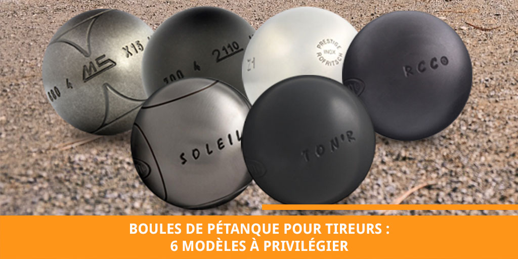 Boules de pétanque de compétition et triplettes