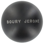 boule de pétanque avec gravure longue pour communiquer