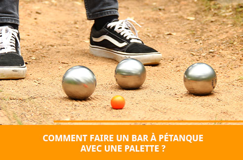 Comment faire un bar à pétanque avec une palette ?